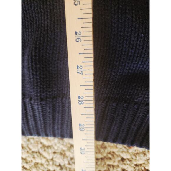 Eddie Bauer Blue 100% Cotton Fisherman Knit Sweater Coastal Grunge XXL - Picture 4 of 4